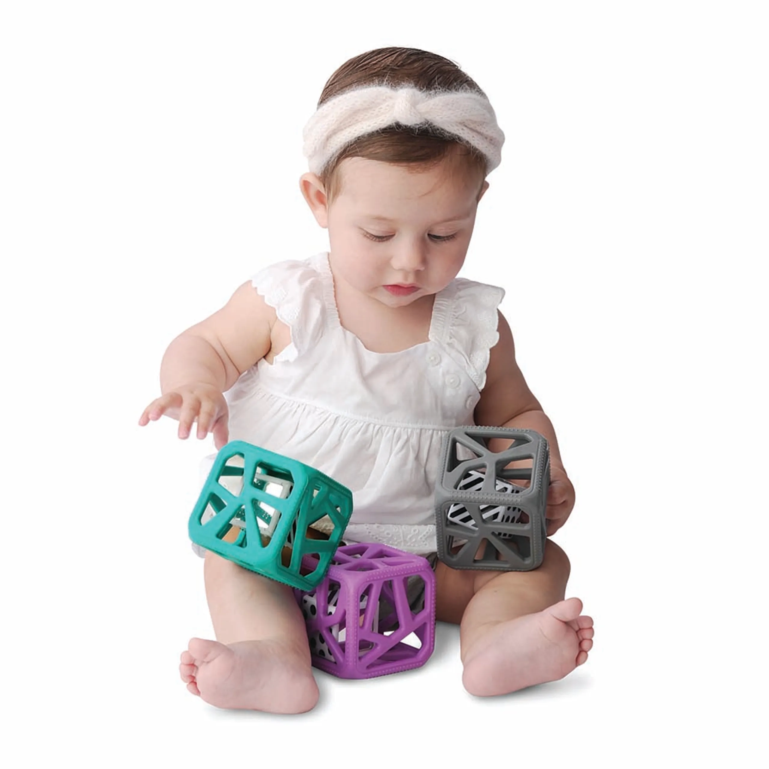 Easy-Grip Teether Rattle - 100 % food-grade silicone