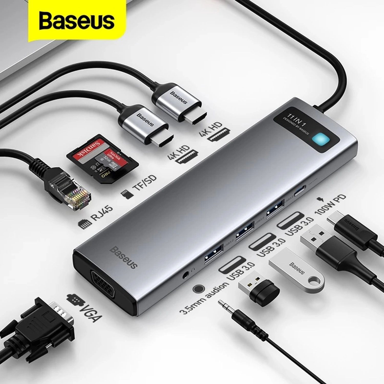 Baseus Metal Gleam Series - USB-C