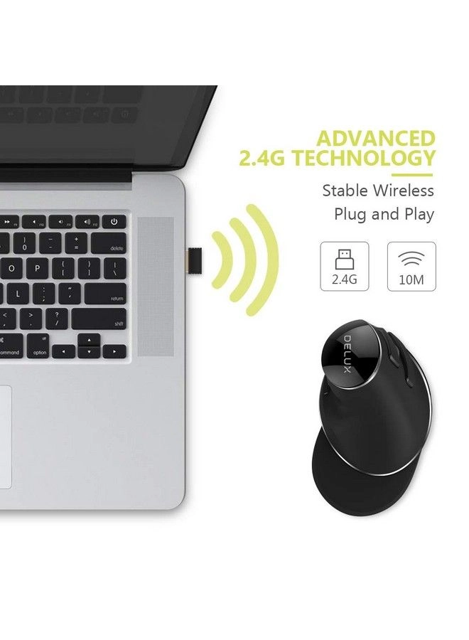 M618GX Ergonomic Vertical Mouse - Wireless