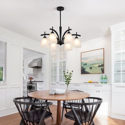 P2030-6BK - 6 Lights 25.6 Inches Black