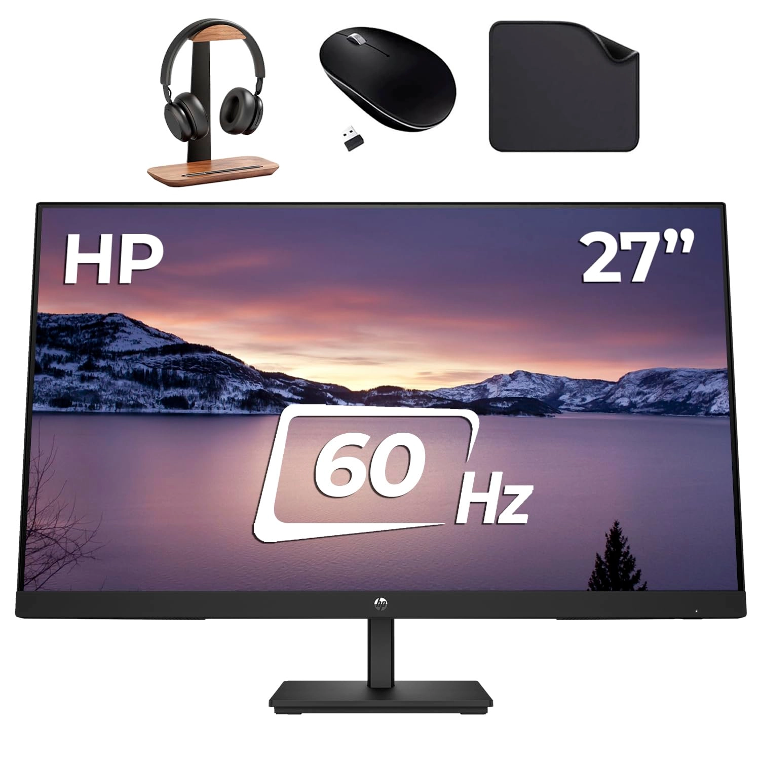 HP V27i G5 - 27 Inches 1920 x 1080 Pixels Bundle