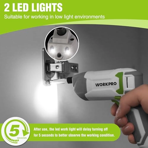 Eccentric Electric Screwdriver - 3.6V 240 RPM 24-Piece Bit Set