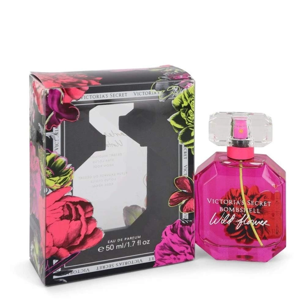 Victoria's Secret Bombshell Wildflower - fearless flower + Velvet body cream + Love Beauty Bag