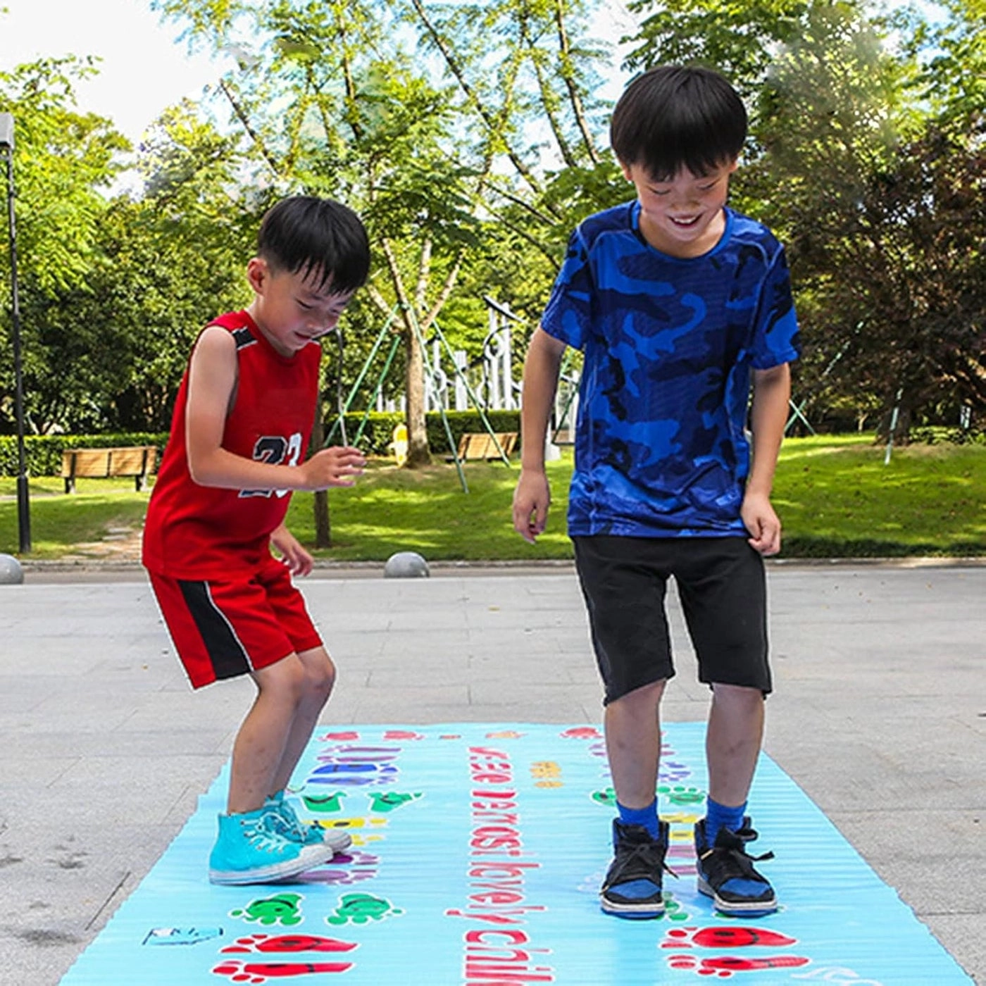 Hand Foot Game Pad - Anti Slip Texture Hand & Foot Hopscotch Decal