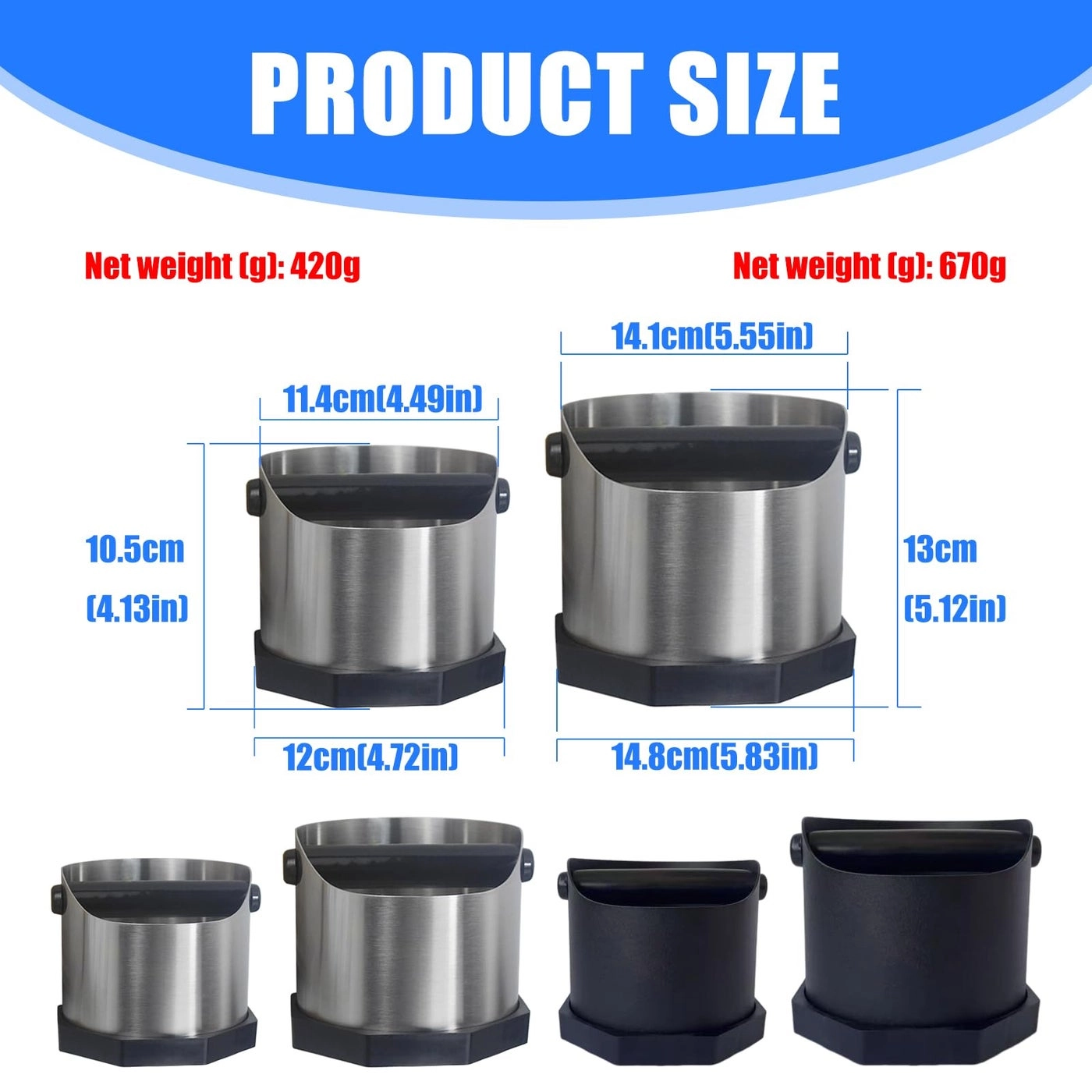 Knock Box - 750ml 1600ml