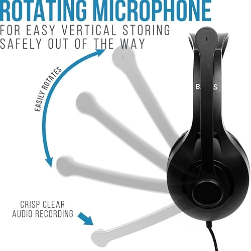 Classroom Headphones With Microphone - On Ear 3.5 mm Jack