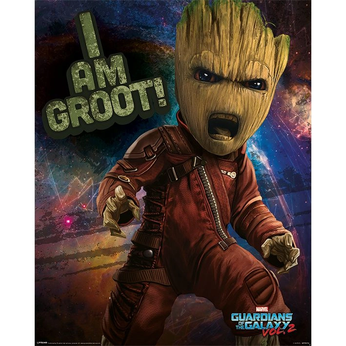 PYRAMID POSTERS Marvel Guardians Of The Galaxy Vol 2 Angry Groot - high quality gsm paper 40 x 50 CM