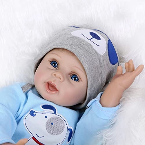Reborn Baby Doll - 55cm Soft Silicone Limbs Cloth Body