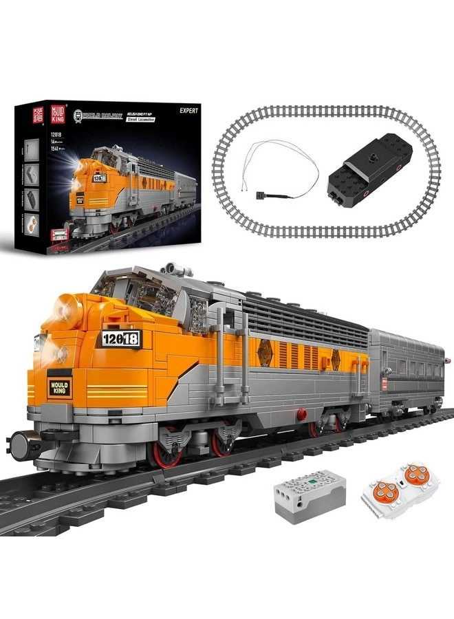 mould king MOC EMD F7 (12018) - with Rail/Motor APP Remote Control