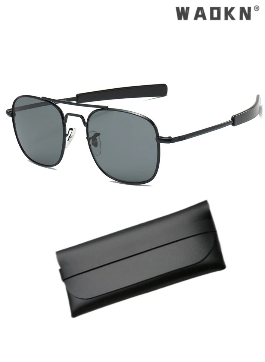 Aviator Sunglasses - 52mm Black Gray