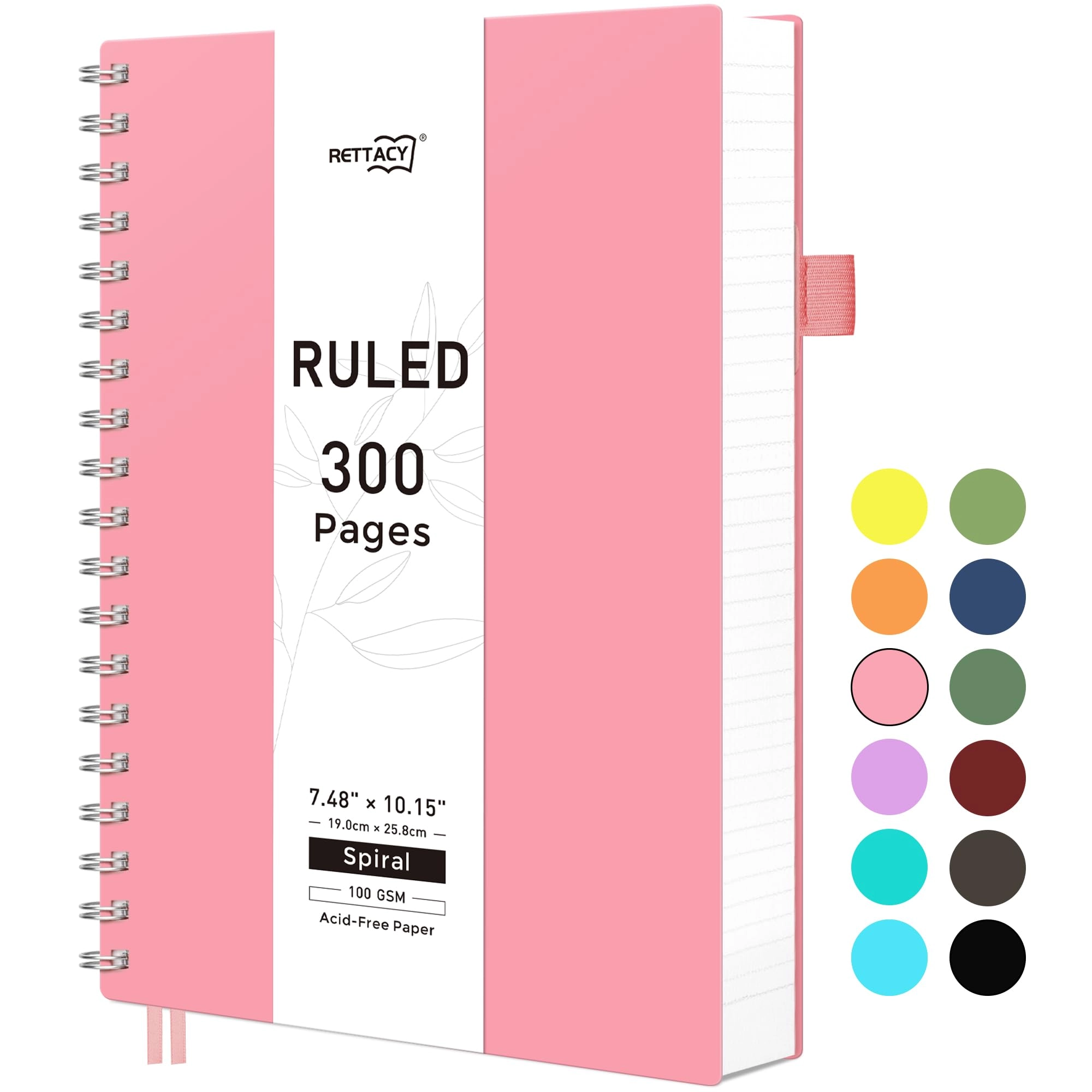 Wirebound Notebook B5 Spiral - Lined 300 Pages