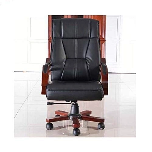 Desk Chair - PU Leather Brown High Back