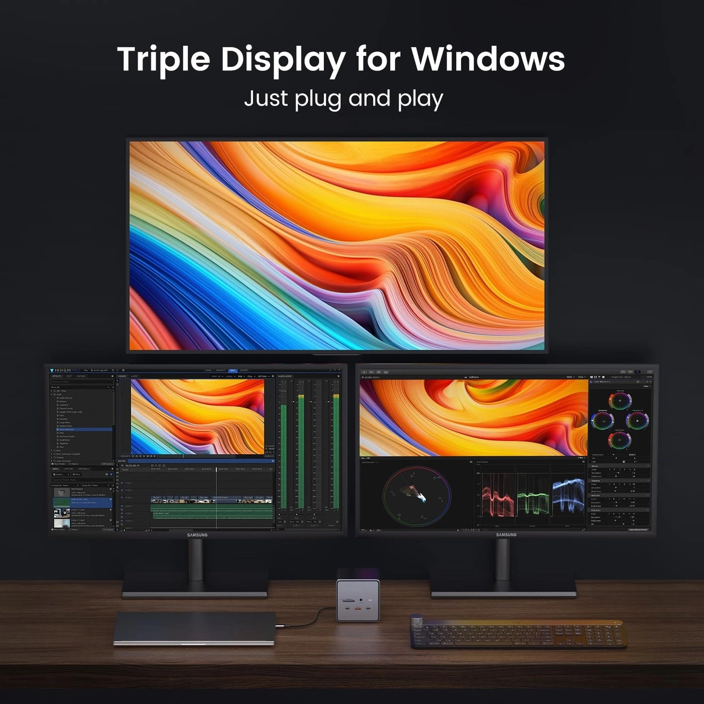 Docking Station Dual/Triple Monitor - USB C Windows/ChromeOS