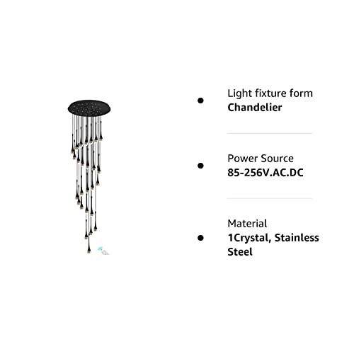 138''/350cm Foyer Entrance Crystal Chandelier - 20 inches