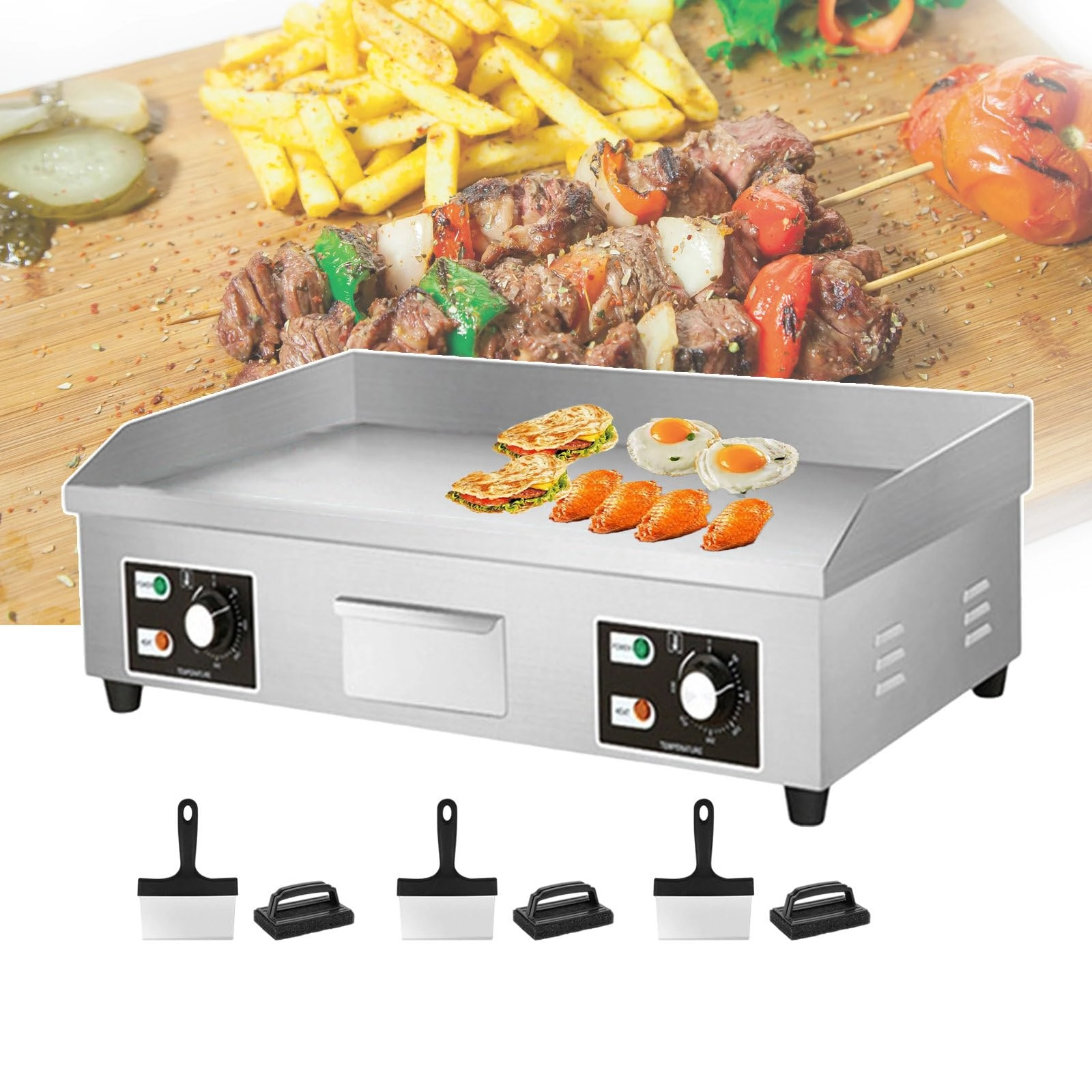 ZHFMYDK Electric Griddle - 2 660*400mm/730*400mm