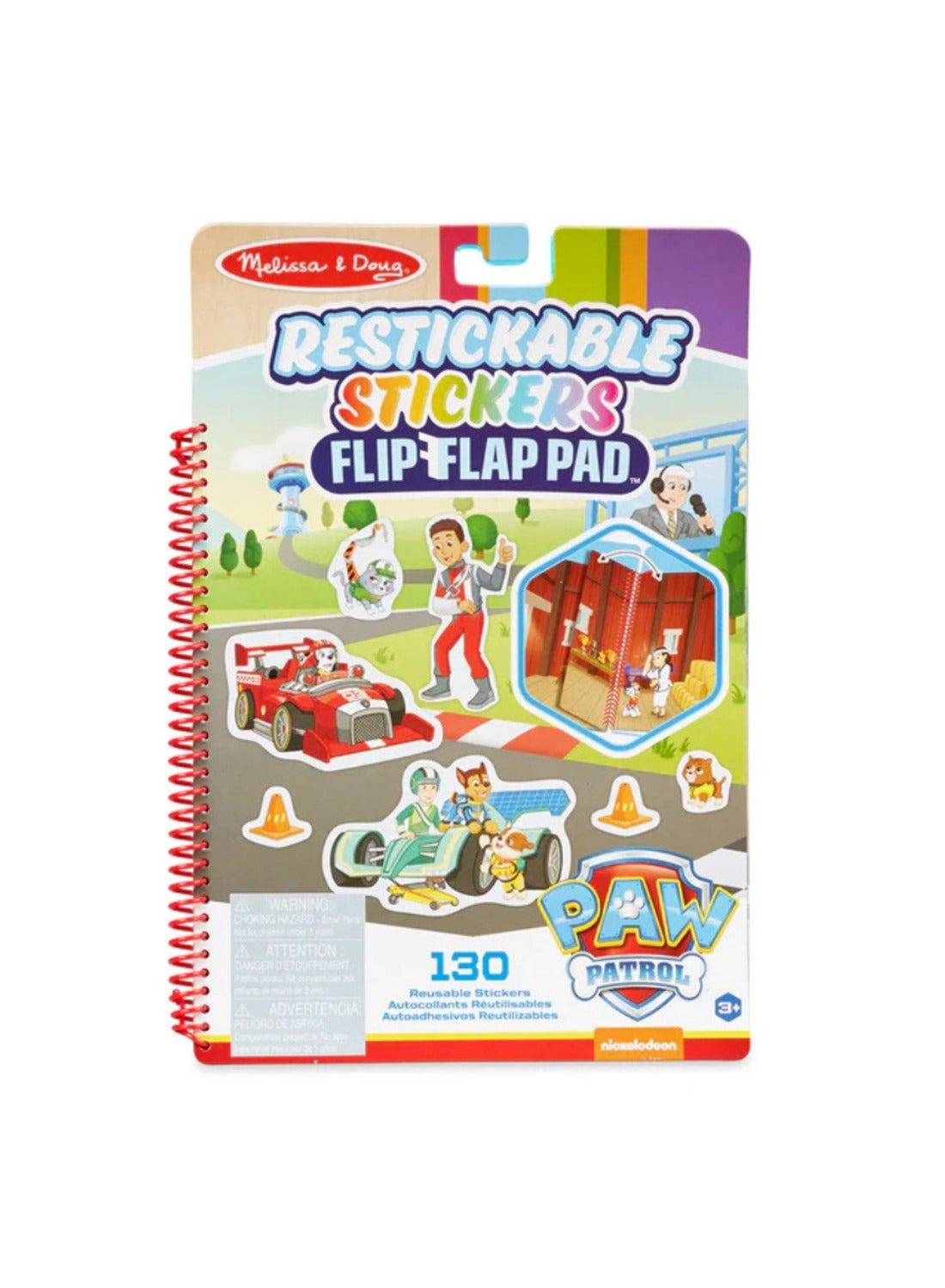 PAW Patrol Restickable Stickers Flip-Flap Pad - 5 pages 130 piece(s)