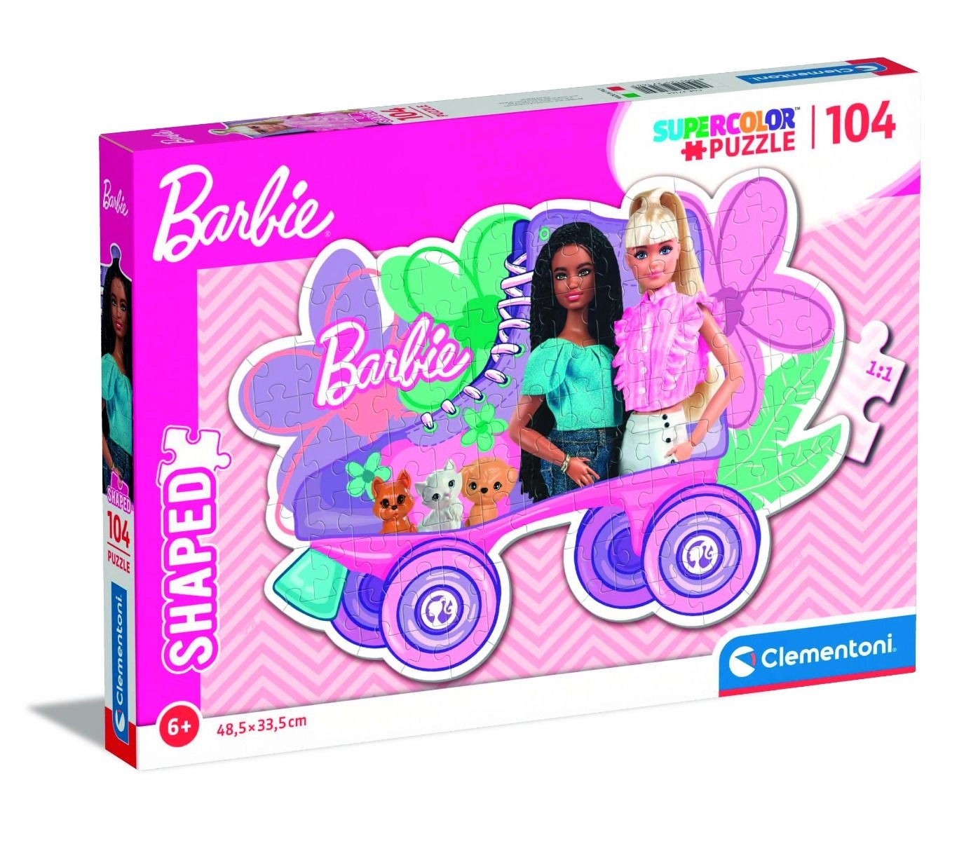 Clementoni Puzzle Barbie & skate - 3 years and above 104 pieces