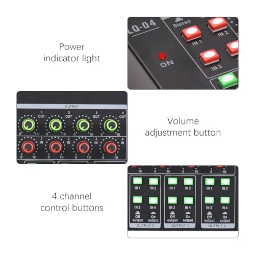 4-Channel o Mixer - Portable Black