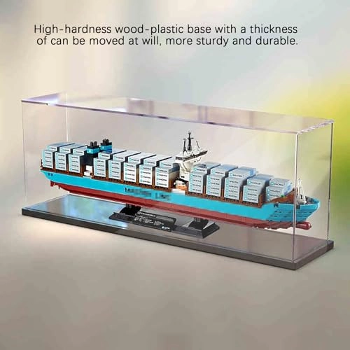 Acrylic Display Case - 70x15x25cm Black Base