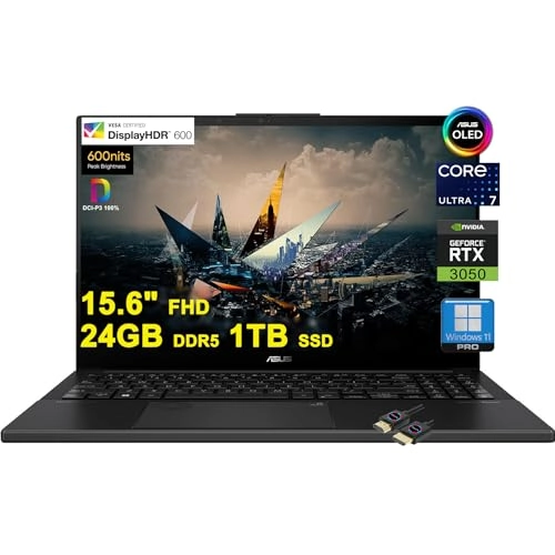 Vivobook Pro 15 OLED Ultra7 RTX3050 - 15.6'' Ultra 7 155H 24GB DDR5 1TB SSD