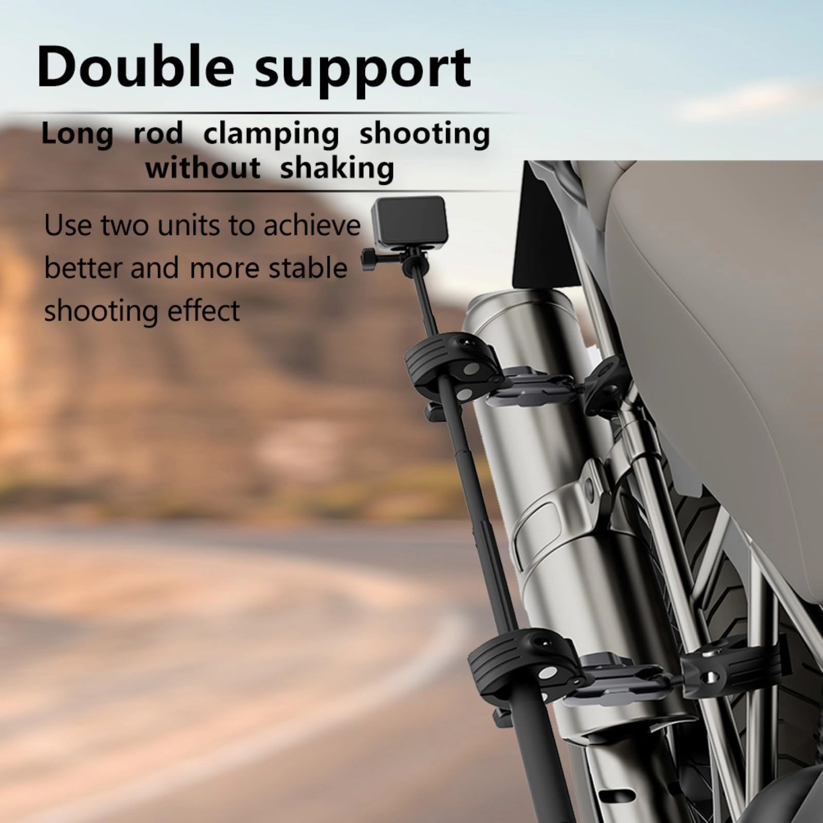 Dual Clamp Mount - 360° Handlebar