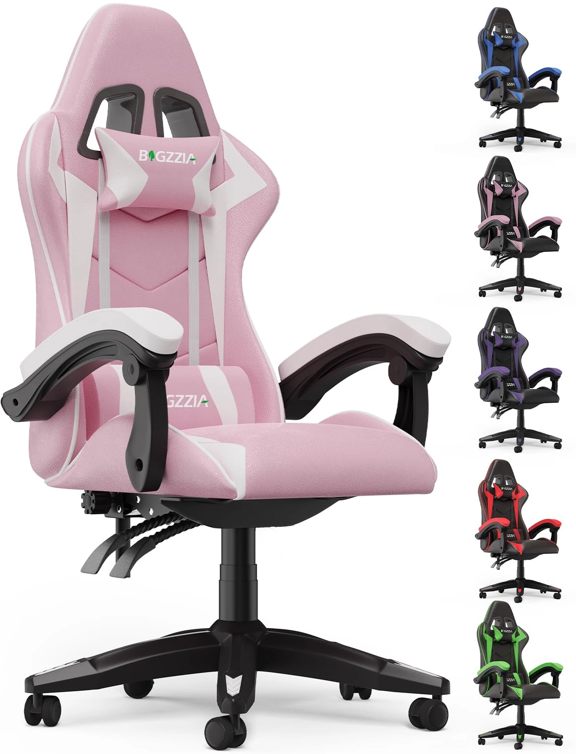 A gaming chair - Adjustable Height Reclining Feature