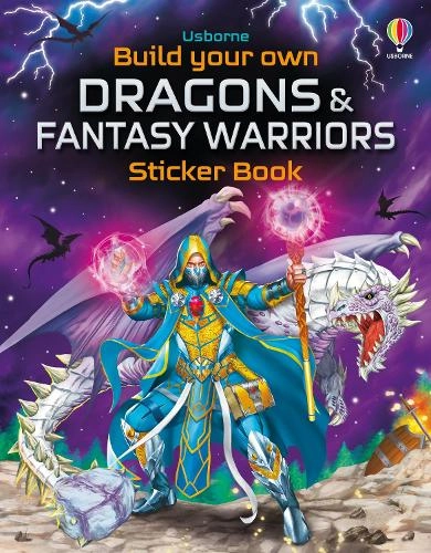 Usborne Dragons & Fantasy Warriors Activity Sticker Book 300 pcs