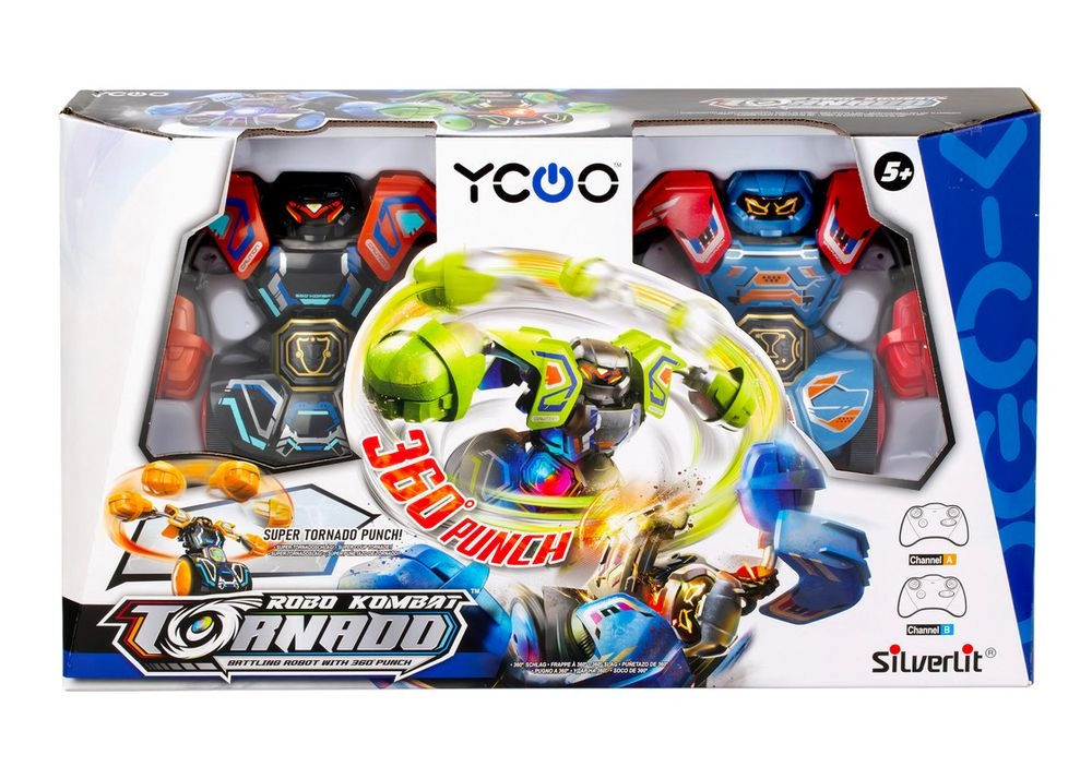 Robo Kombat Mega - Twin Pack 2 Robots 2 Infrared Remote Controls Bundle