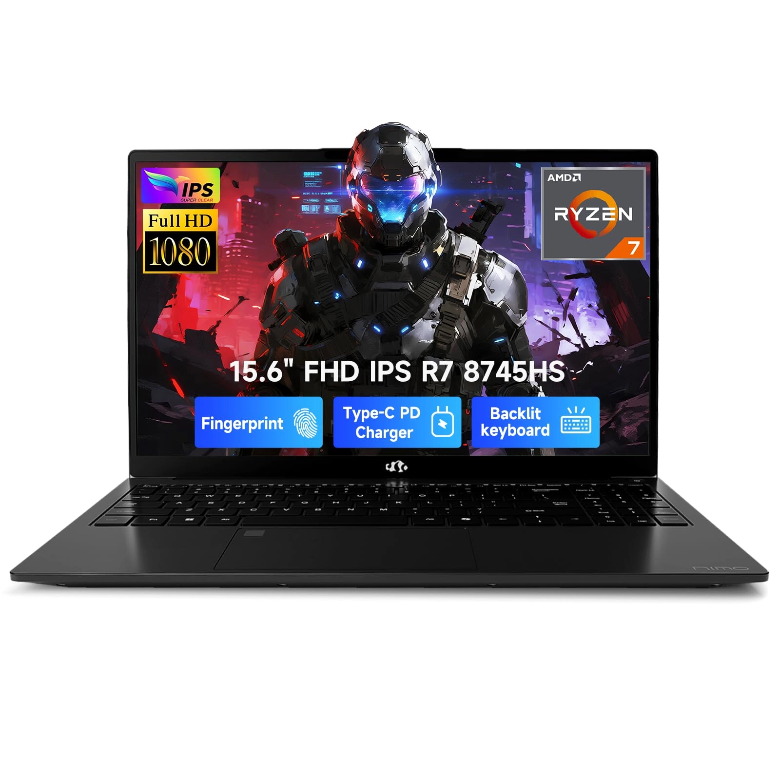 NIMO N158L N158 - 15.6'' Ryzen 7 8745HS 32GB DDR5 1TB SSD