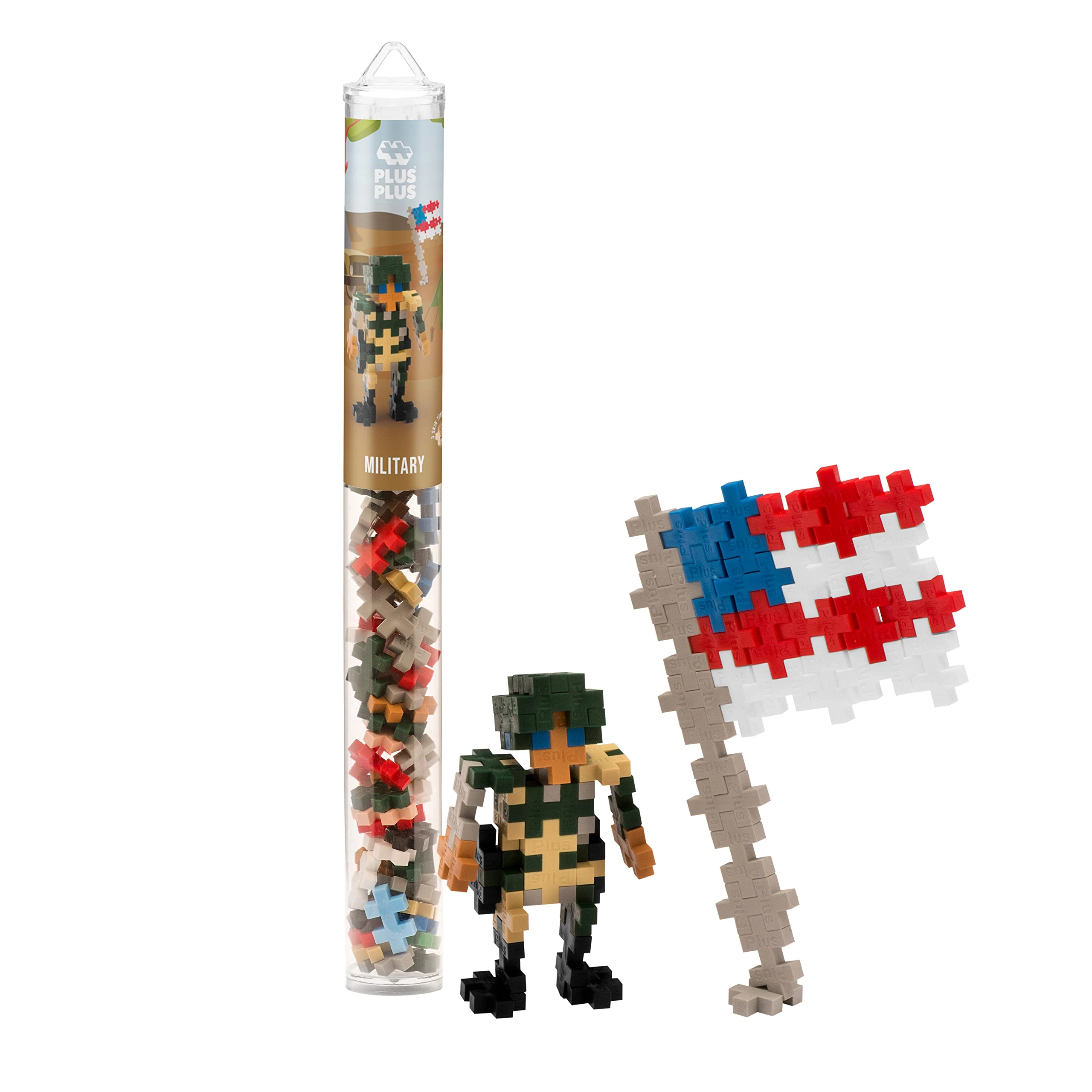 Plus-Plus Military - American Flag 70 pcs