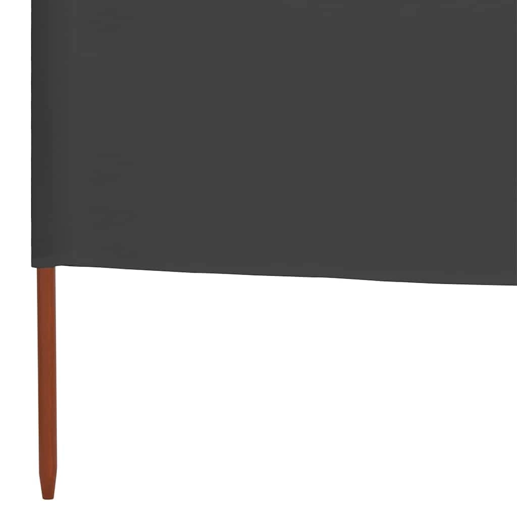 5-panel Wind Breakers - 600x80 cm Anthracite