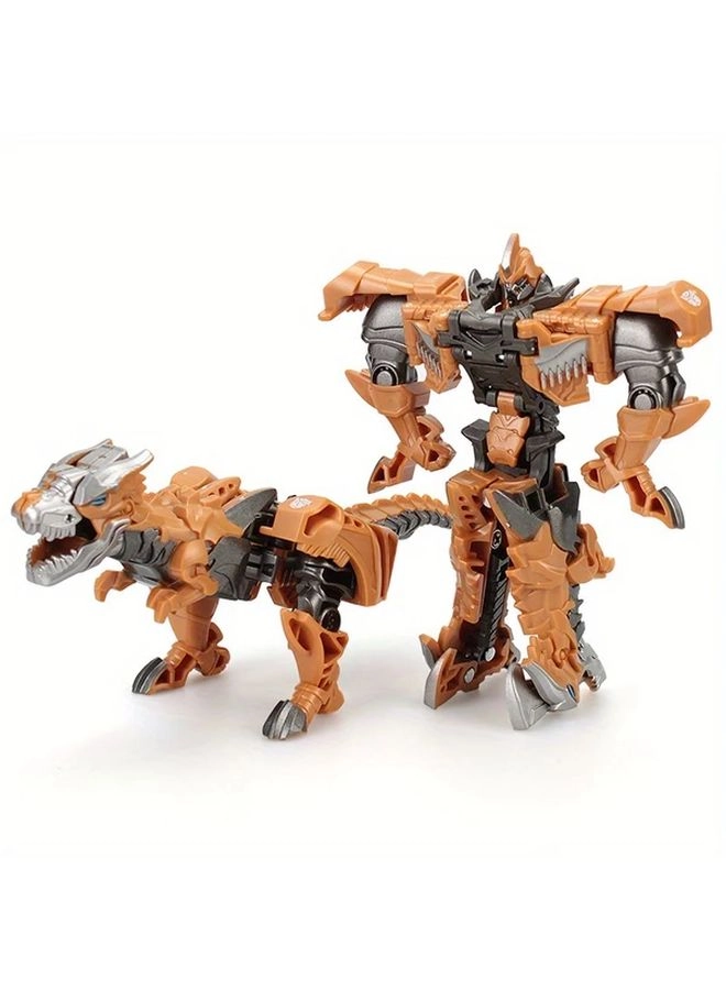 Generic Transforming Robot - One-Step Dinosaur Brown