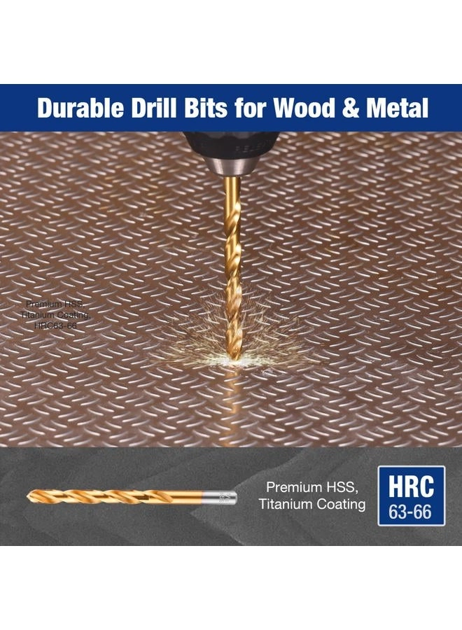 W004634AR - HSS with titanium coating 120-Piece
