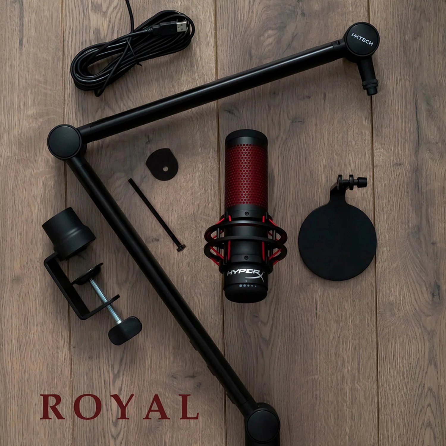 ELEGANCE MI02 - Adjustable Mic Arm Black