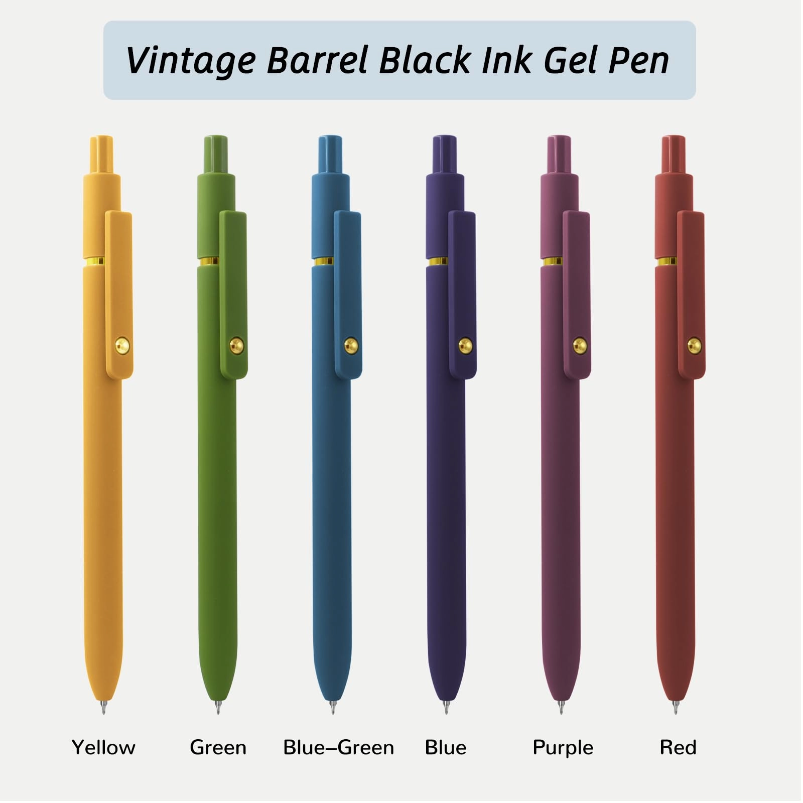 Color Pens - 6 Pcs 0.5mm