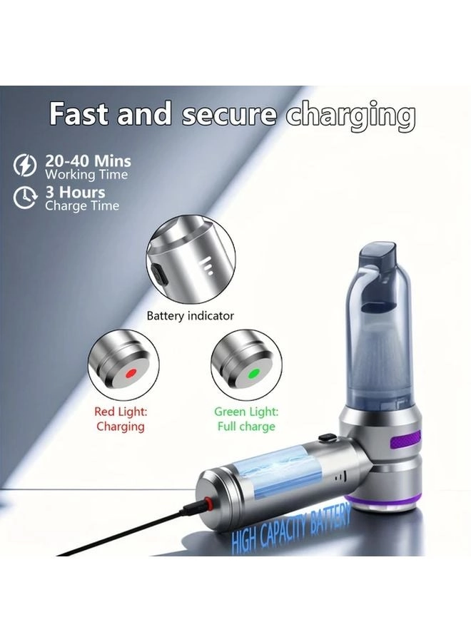 4-in-1 Wireless Handheld Vacuum Cleaner - 2000mAh