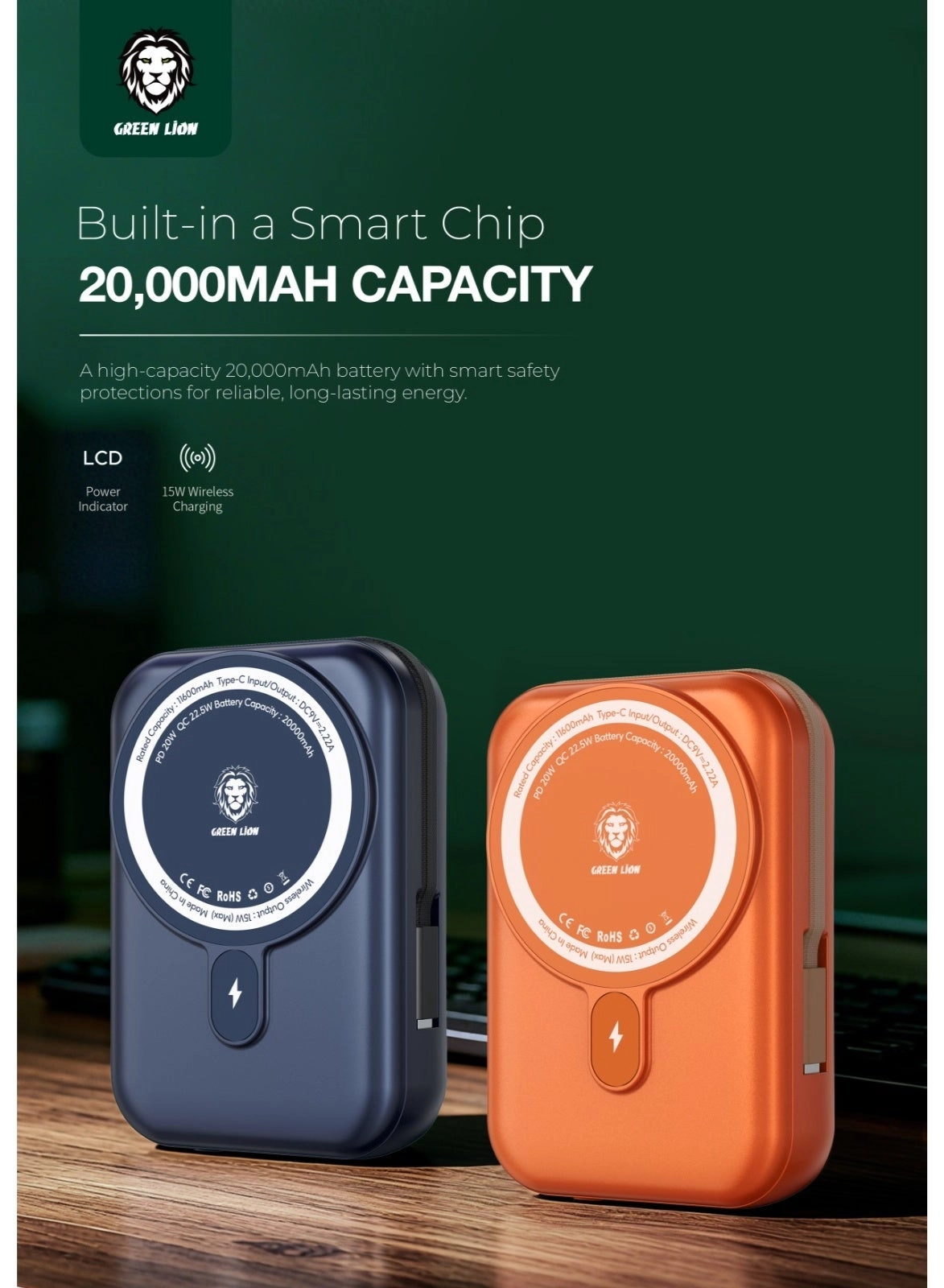 Monaco - 20000mAh Wireless Charging