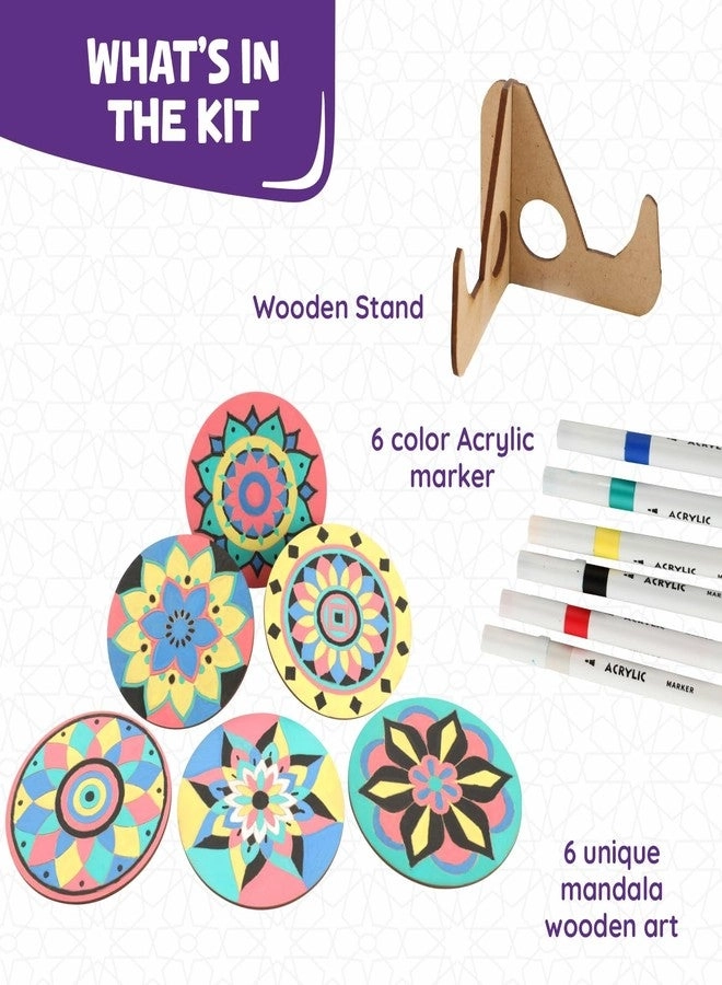 Mandala Art Kit - Age 3+ 6 Beautiful Mandalas