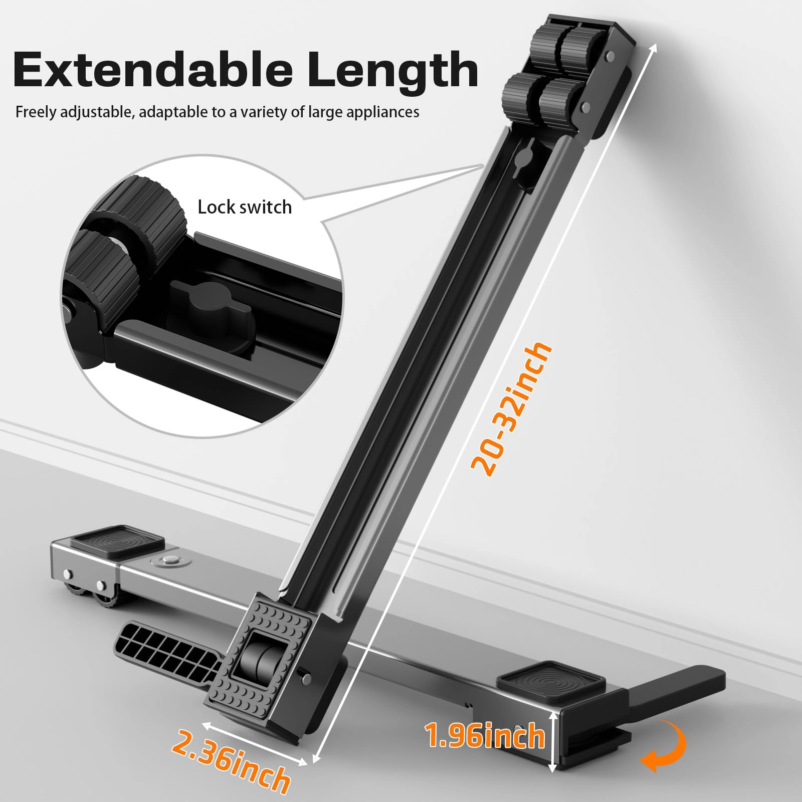 Appliance Rollers - 20''-32'' Adjustable 700 lbs