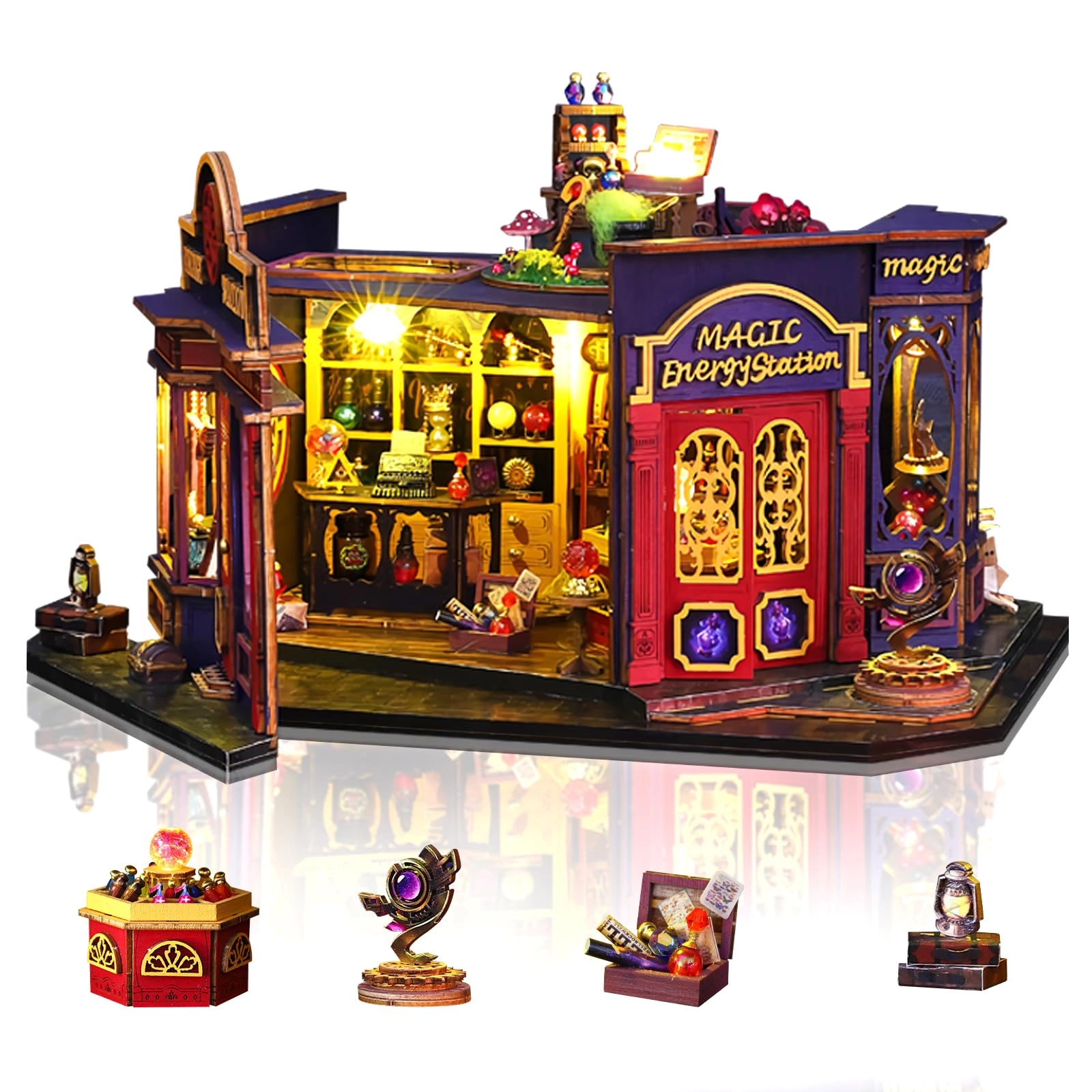 Miniature Dollhouse Kit - Paper Green