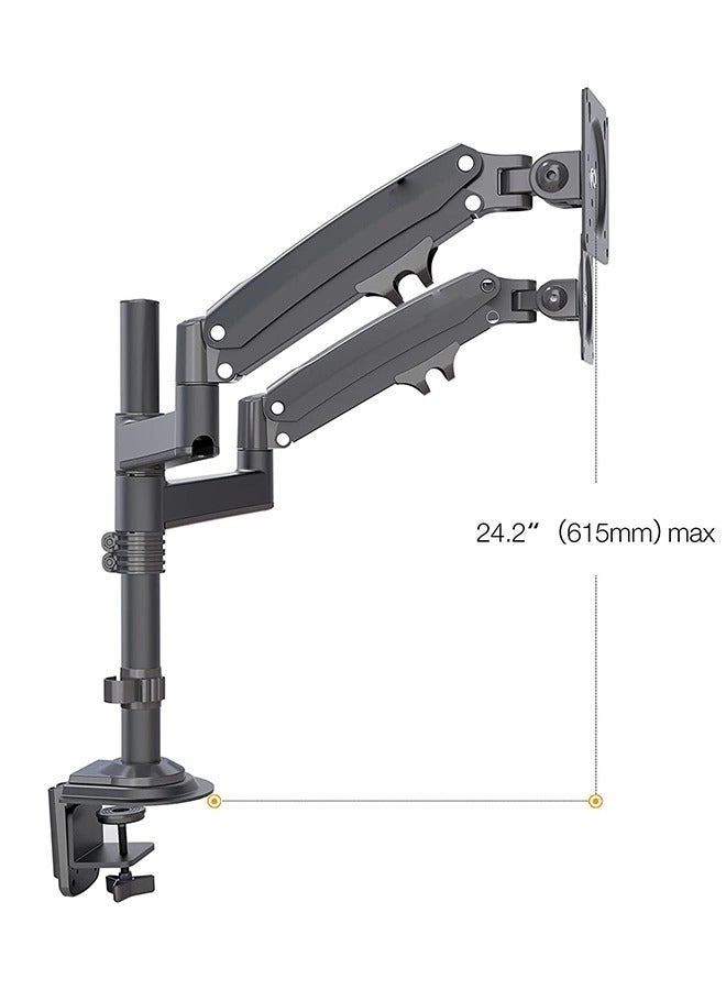 Dual Monitor Desk Mount Stand - 2 32'' 118*118mm