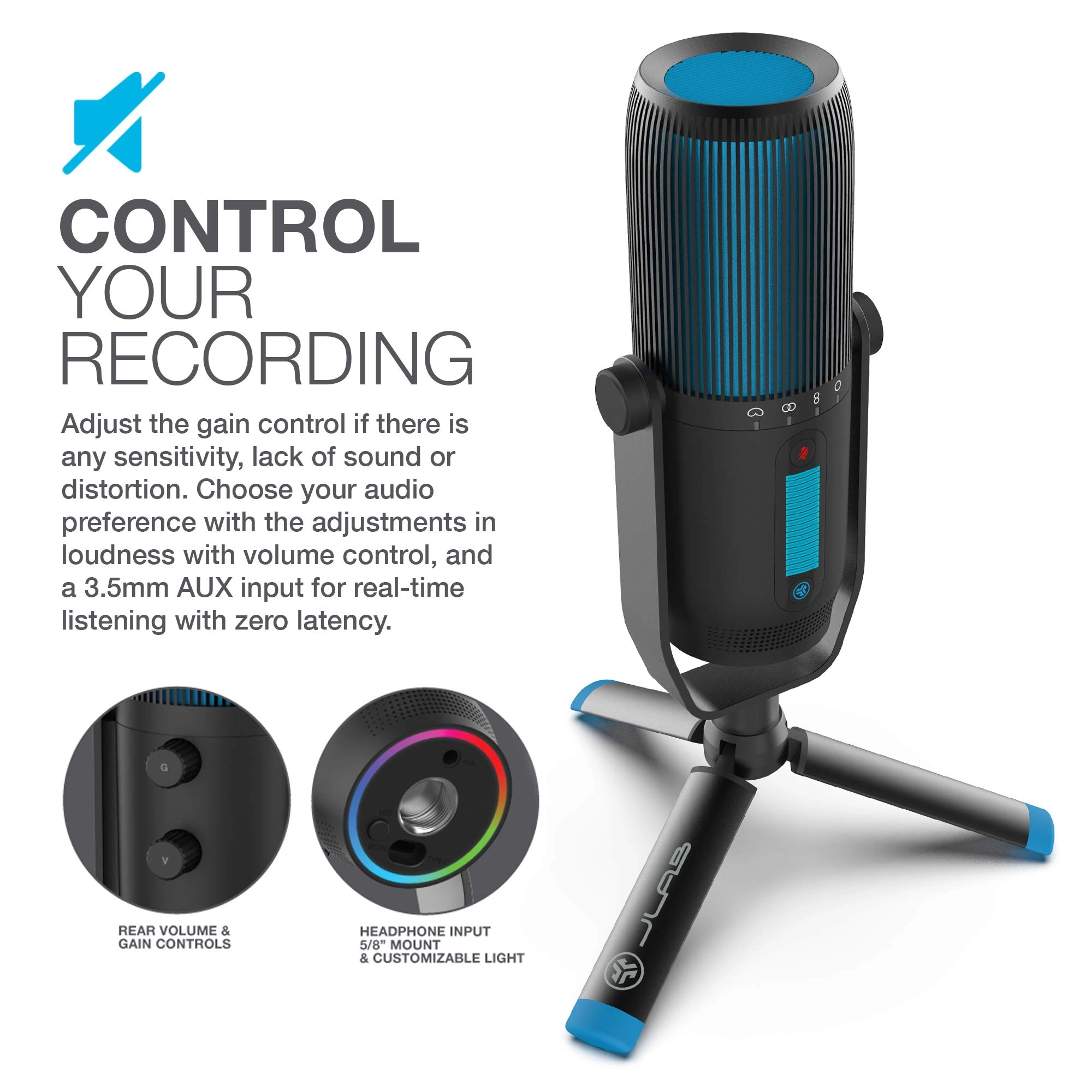 Talk Pro USB+3.5mm-Mini-Jack Microphone
