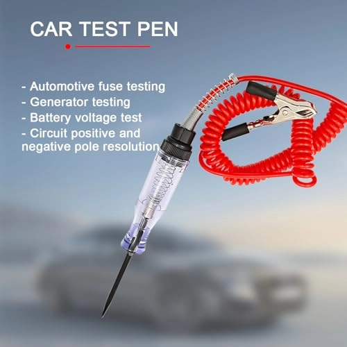 Car Test Light - 6V-24V alligator clips