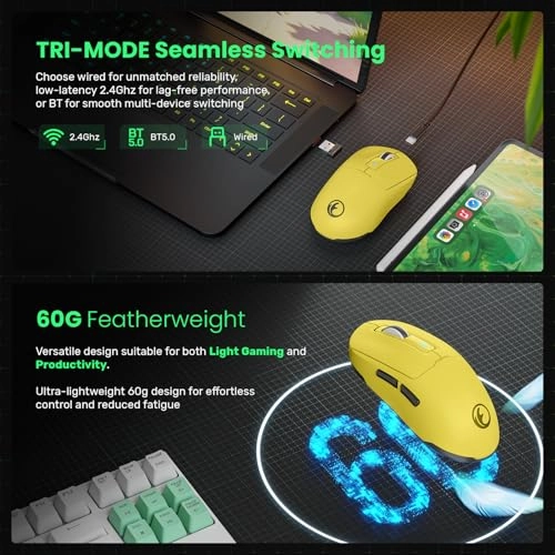 G59 Gaming Mouse - Tri-Mode Wireless