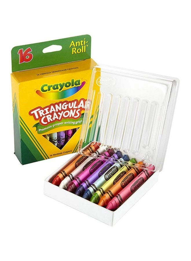 Triangular Crayons - 16 Pcs