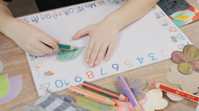 Woody 3 in 1 Watercolour Crayons - 6 Pcs