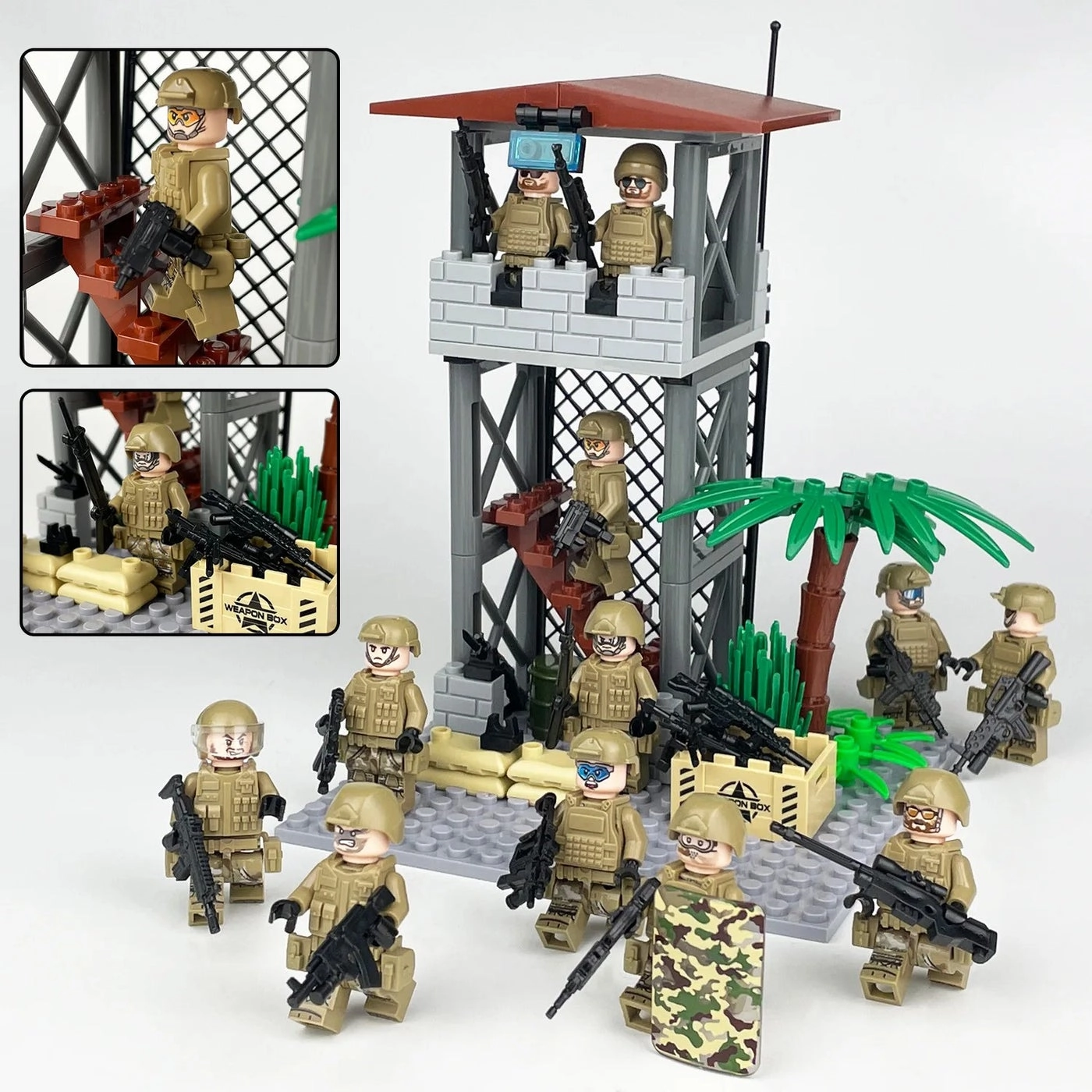 Military House Building Blocks Set - ABS