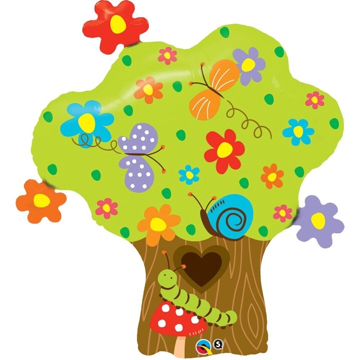 Qualatex Enchanted Tree In Bloom Foil Balloon