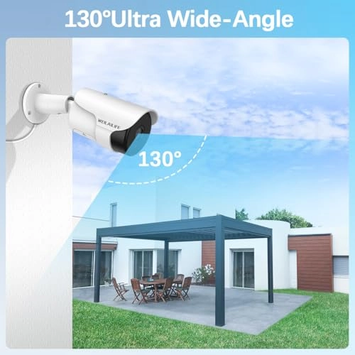 Wired Security Camera System - 4-Cams 8 channels 5MP