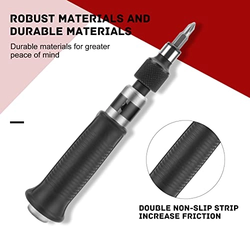 Manual Hand Impact Driver Slotted and Phillips Screwdriver Set (14 Pcs)